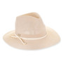 Natural safari hat featuring Adjustable, UPF 50+.