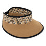 Tan visor hat featuring Adjustable, UPF 50+.