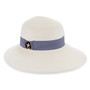 Ivory tapered hat featuring Adjustable, UPF 50+.