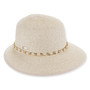 Natural taperd hat featuring Adjustable, UPF 50+.