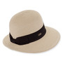 Natural tapered hat featuring Packable, Adjustable, UPF 50+.