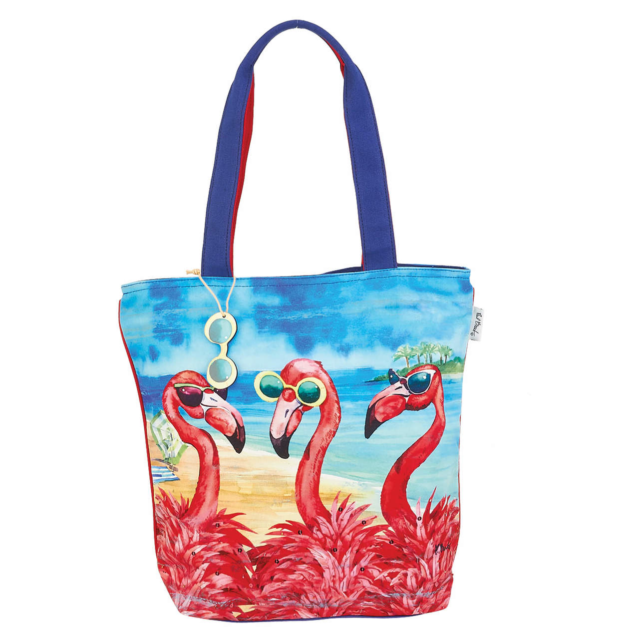 caribbean joe flamingo beach bag