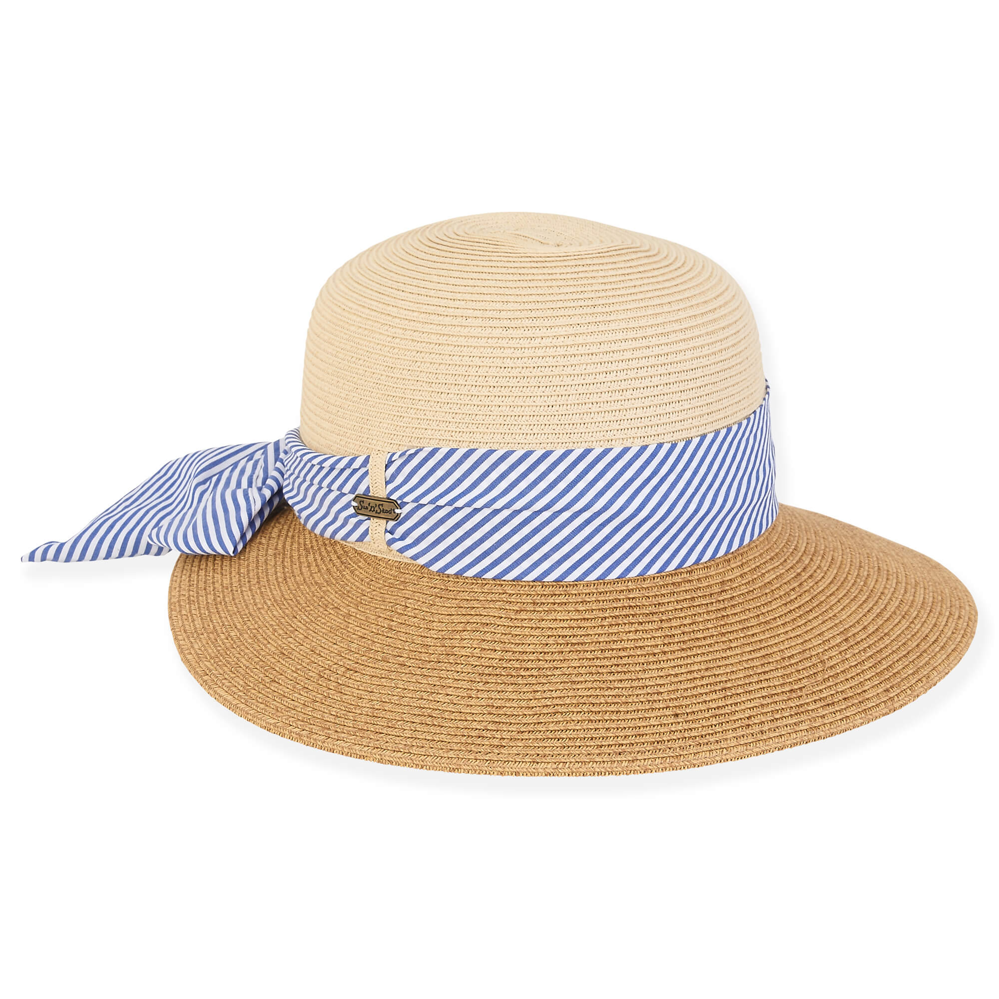 straw Villa | Women's Paper Straw Tapered Brim Hat | HH2838 | Sun