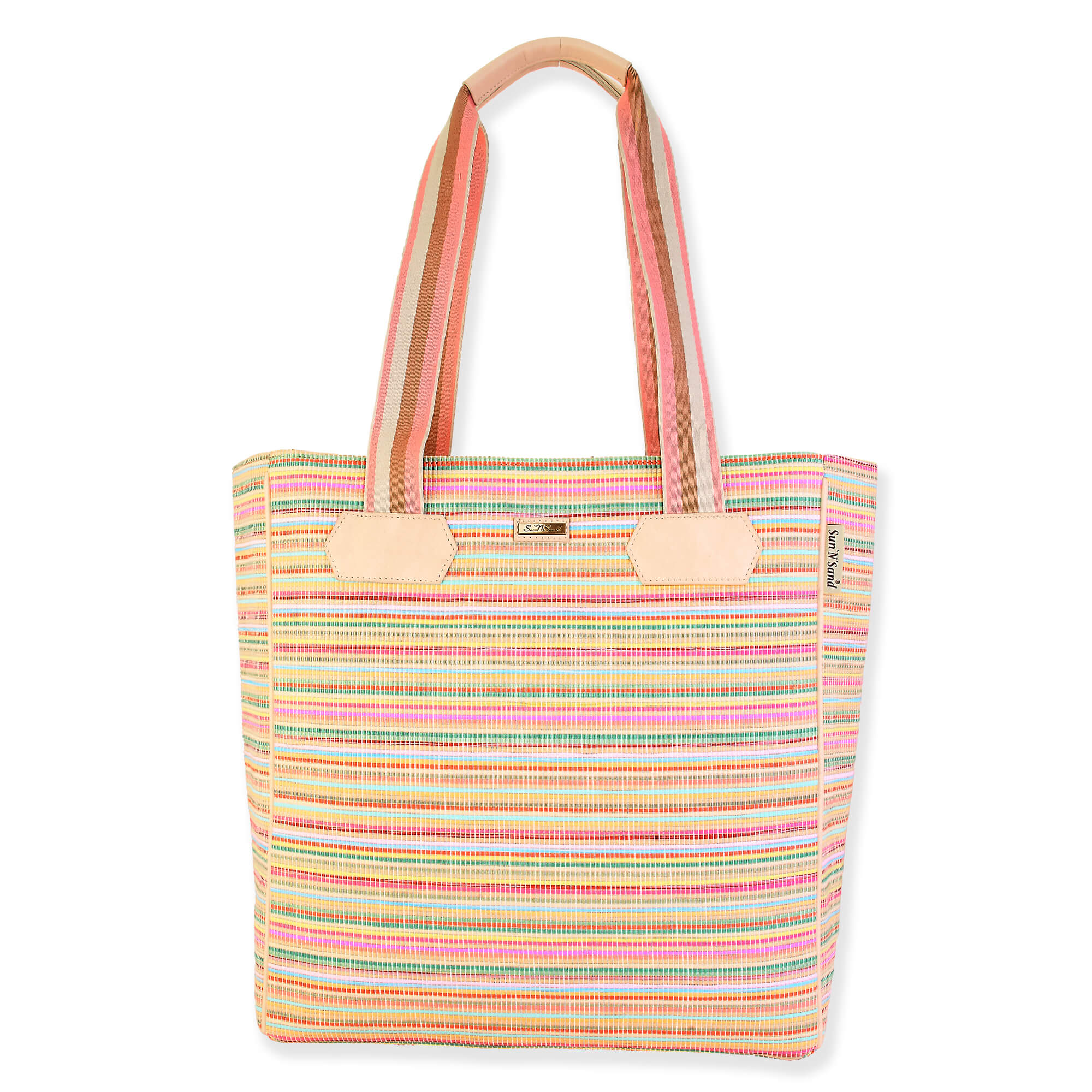 【PORTERNA】Rain stripe tote bag Maisie | Poly Straw Shoulder Tote | CE6580