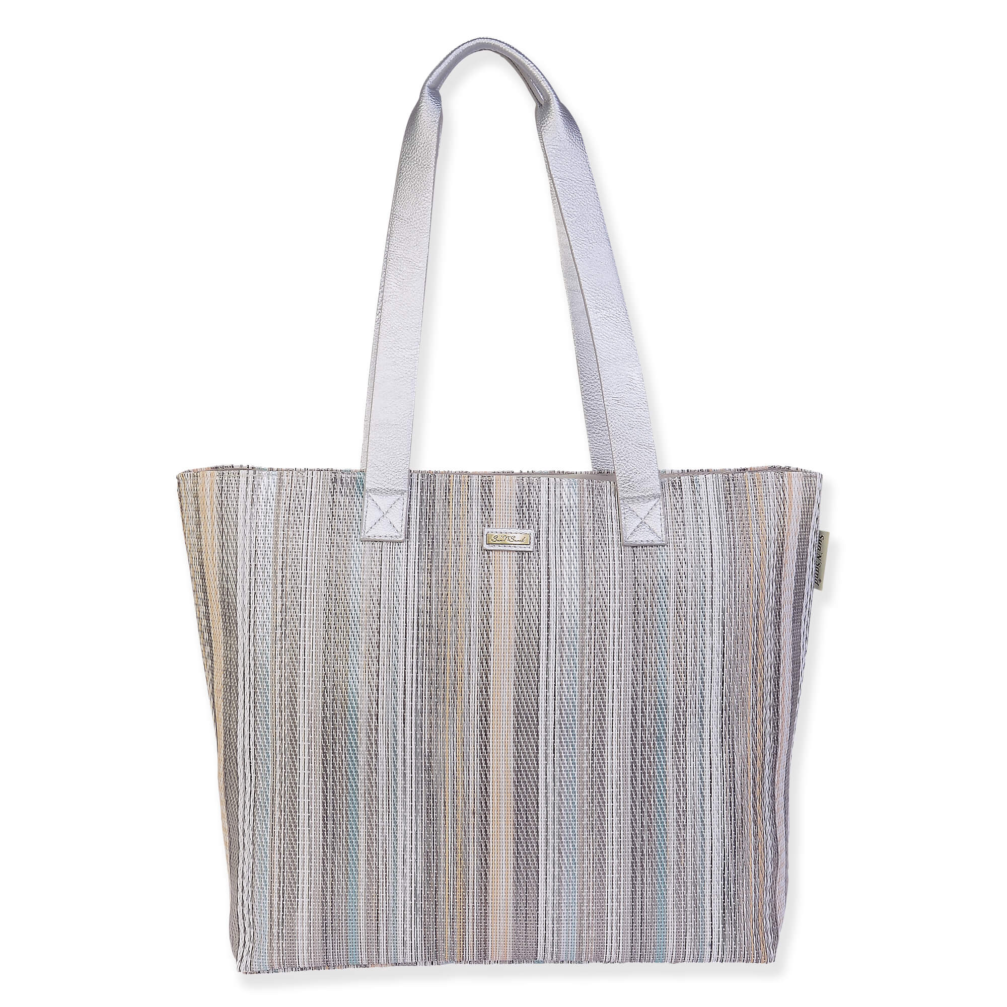 The Sol Mesh Wire Tote Bag in Silver