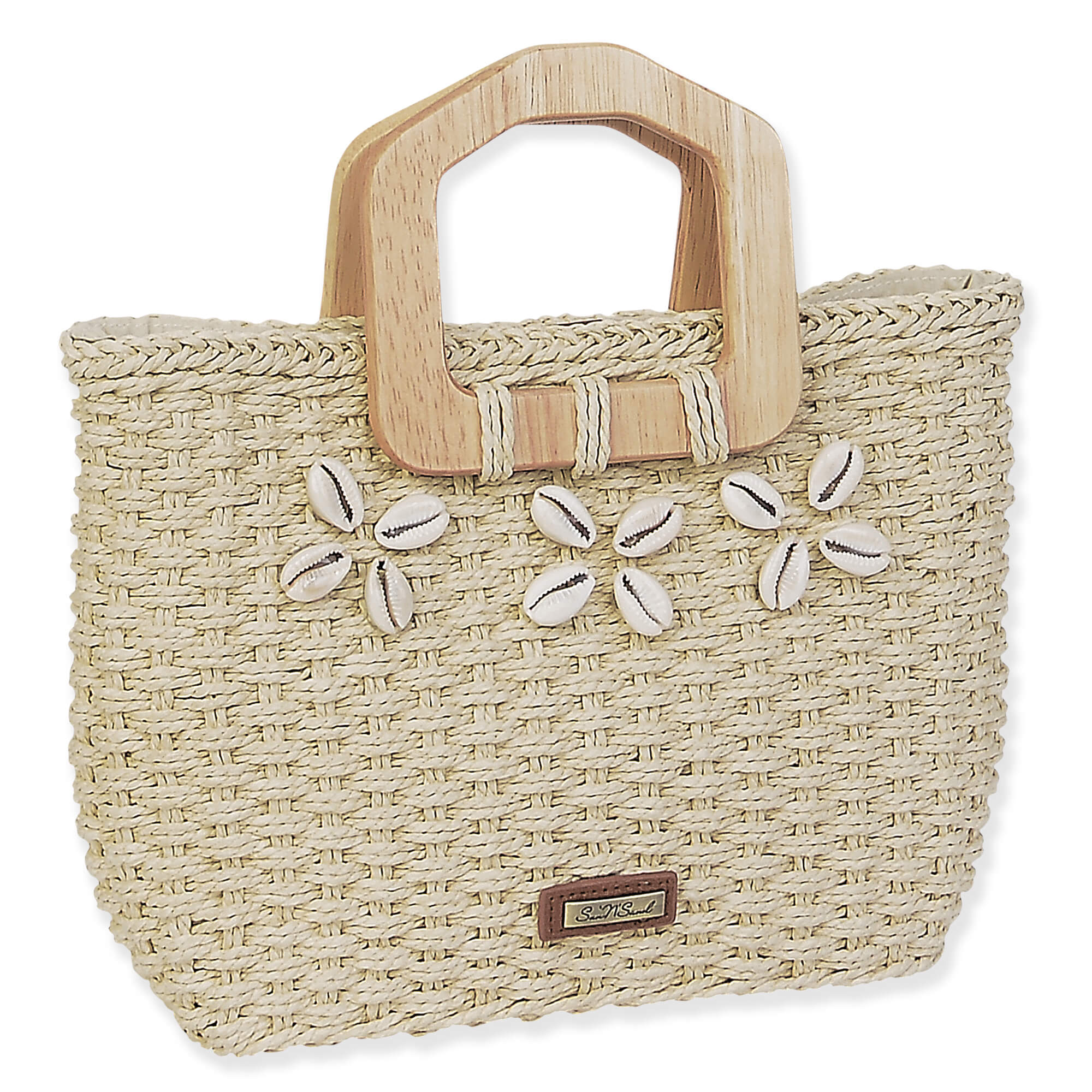 Natural, Paper Straw Medium Tote | CE6643 A | Natural Straw