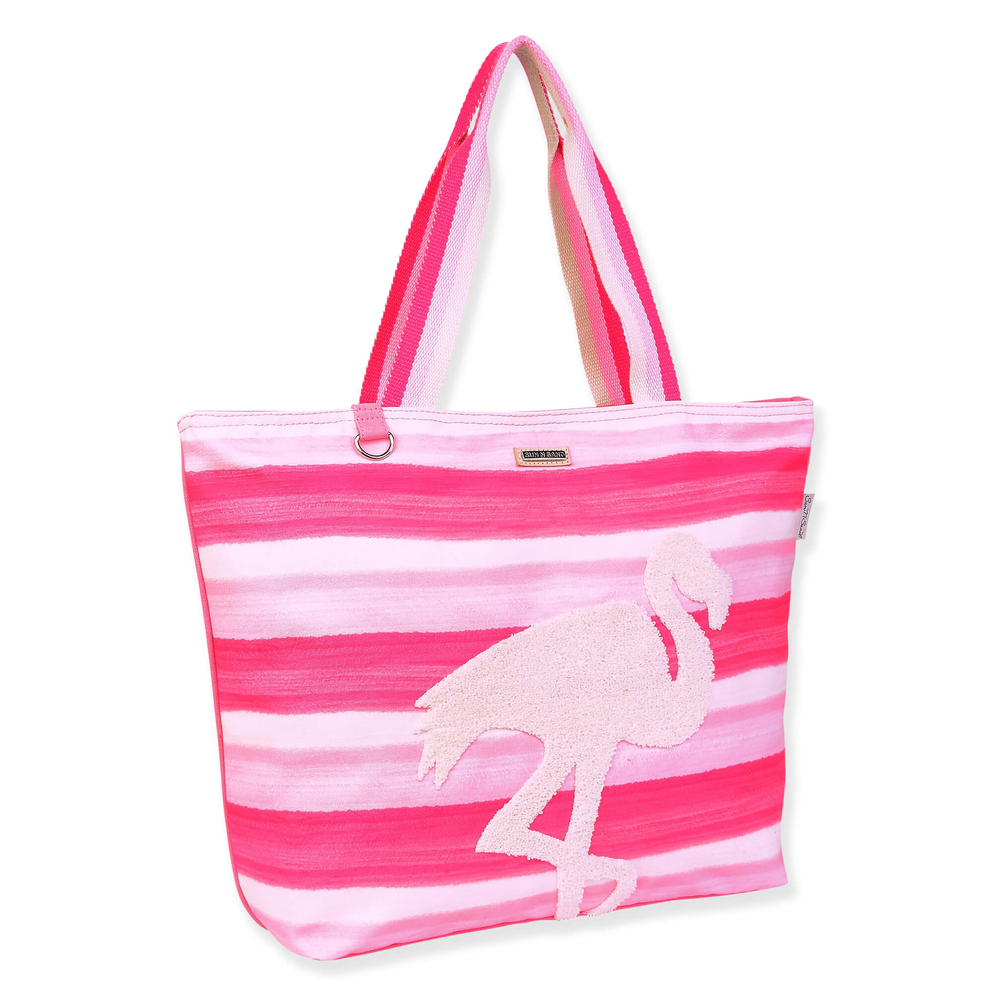 Large Canvas Tote in Flamingo main image 1
