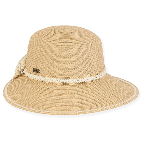 Caye | Women's Paper Straw Tapered Brim Hat | HH2944 | Sun N 