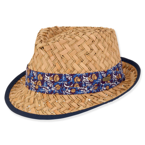 James Men's Palm Straw Fedora HCJ423