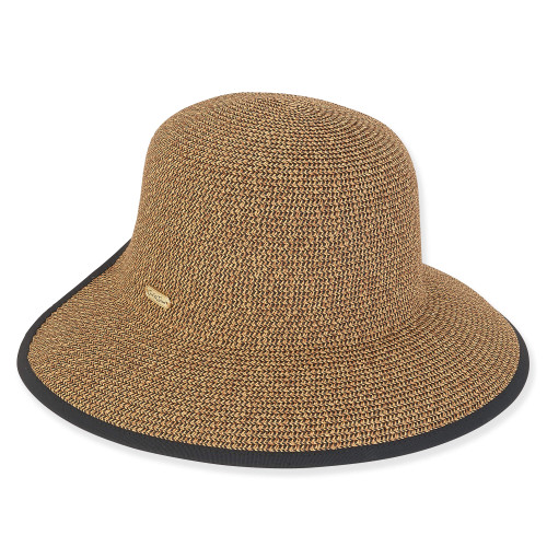マリホジャ　Paper Braid Sheer Down Brim Hat Paper Braid Sheer Down Brim Hat