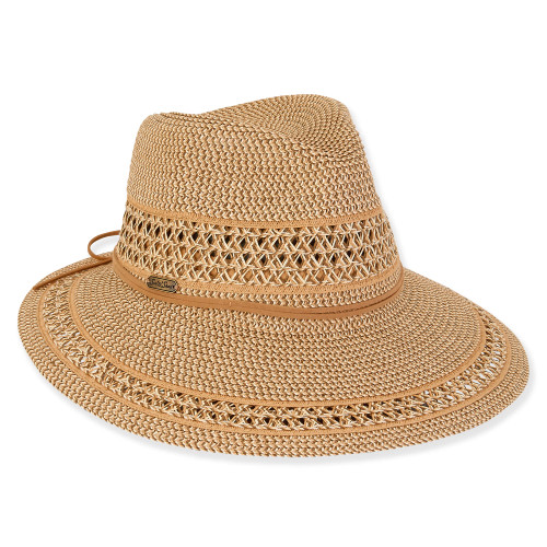 Kimberly | Women's Paper Braid Safari Backless Hat | HH3091