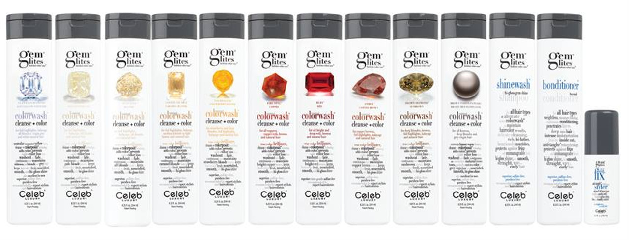 Gem Lights Shampoo Color Chart - Celeb Luxury Gem Lites Colorwash Beauty Ca...