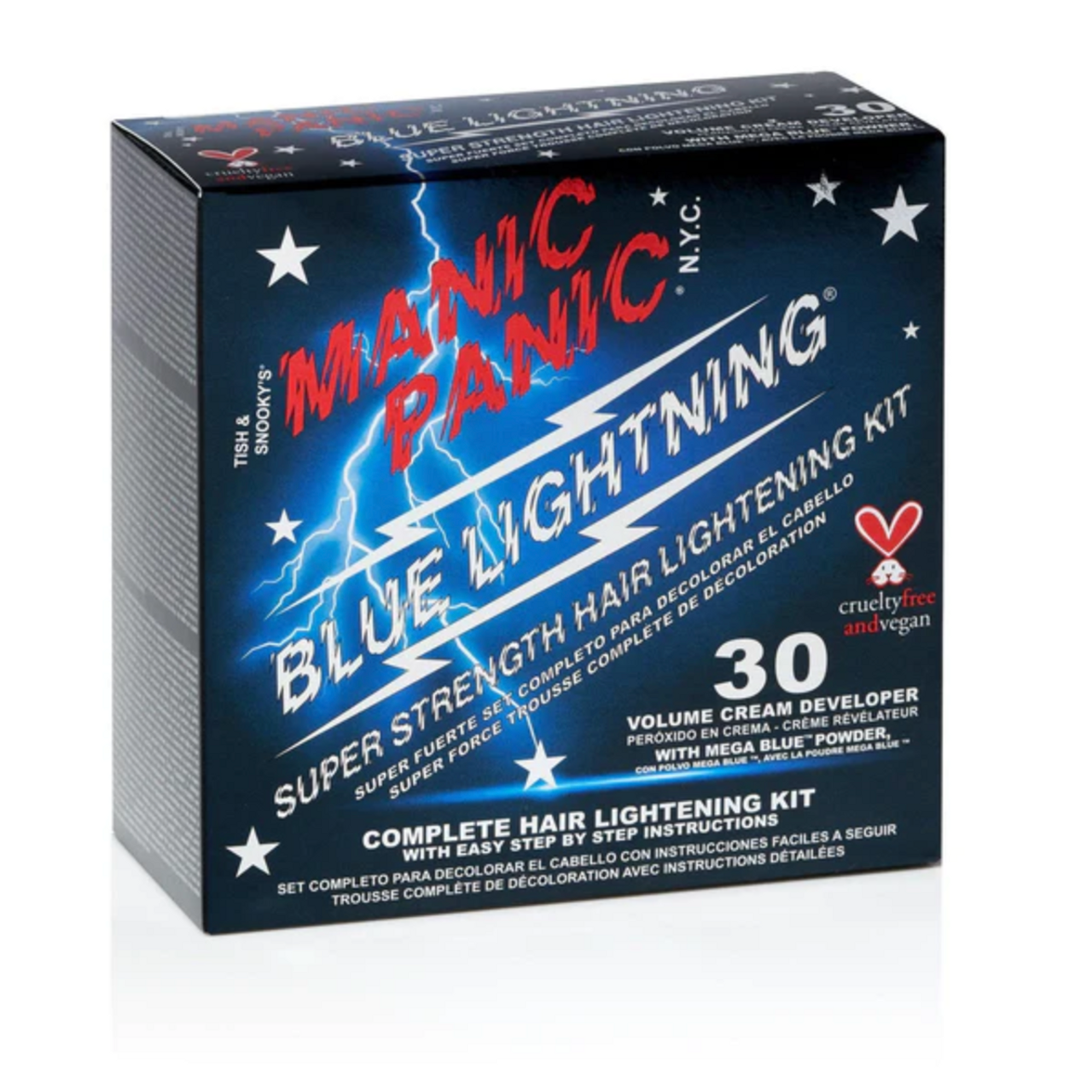 Manic Panic Flash Lightning BLUE Bleach Kit 30 Volume