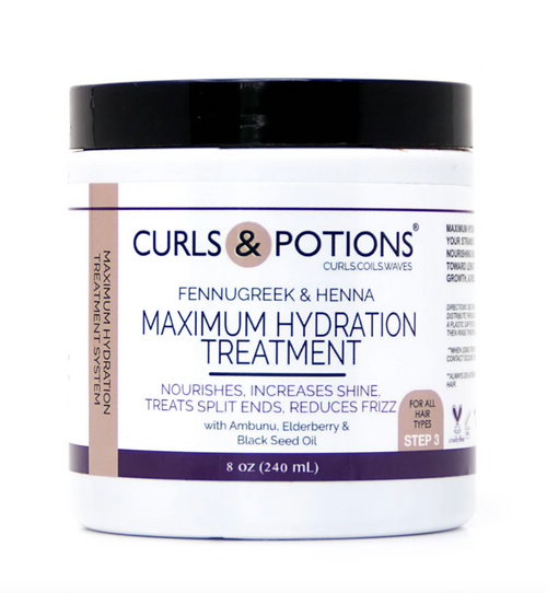 Curls and Potions Maximum Hydration Treatment Step 3 