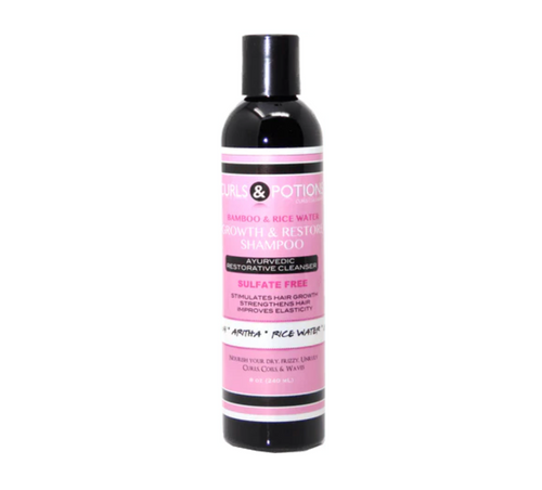 Curls and Potions Growth and Restore Ayurvedic Sulfate Free Shampoo