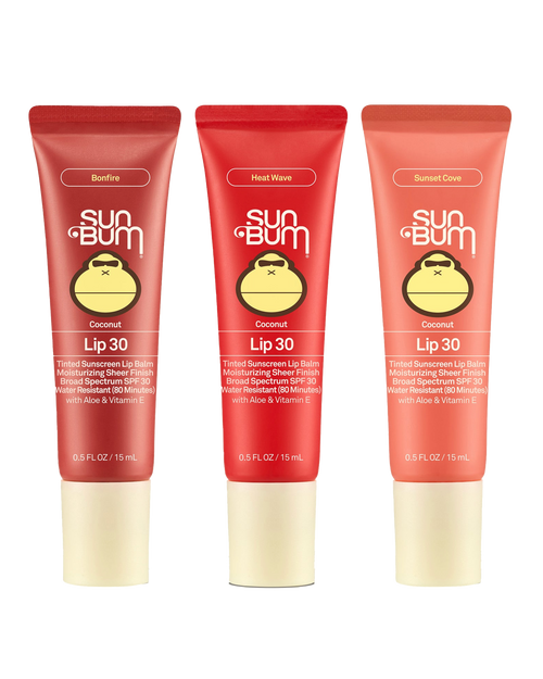 SunBum SPF30 Tinted Lip balms