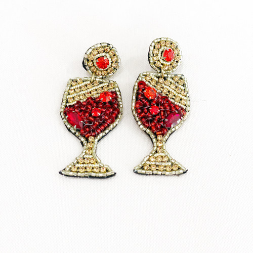 Wine Glass Earrings