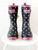 Navy & White Polka Dot Rainboot
