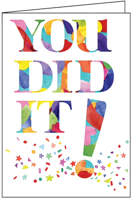ドローイングハッピー SR カード CONGRATULATIONS! Colorful-Dots-and-Gold-