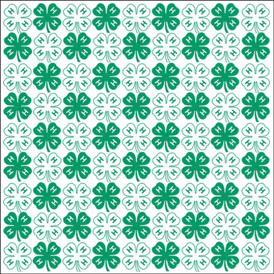 4-H Clovers Scrapbook Paper