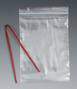 Minigrip Red Line Tie-on Zipper Bag with Hang Hole - 2 Mil