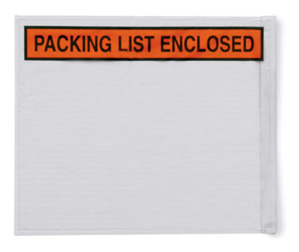 Packing List Enclosed Envelopes