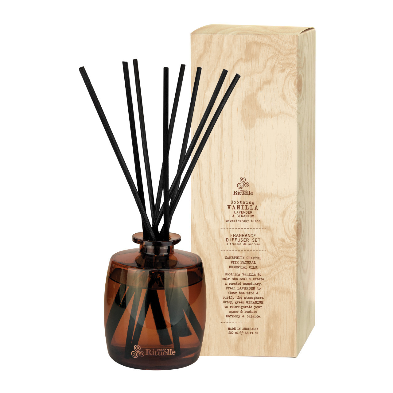 Flourish Organics - Fragrance Diffuser Set - Vanilla - Urban Rituelle