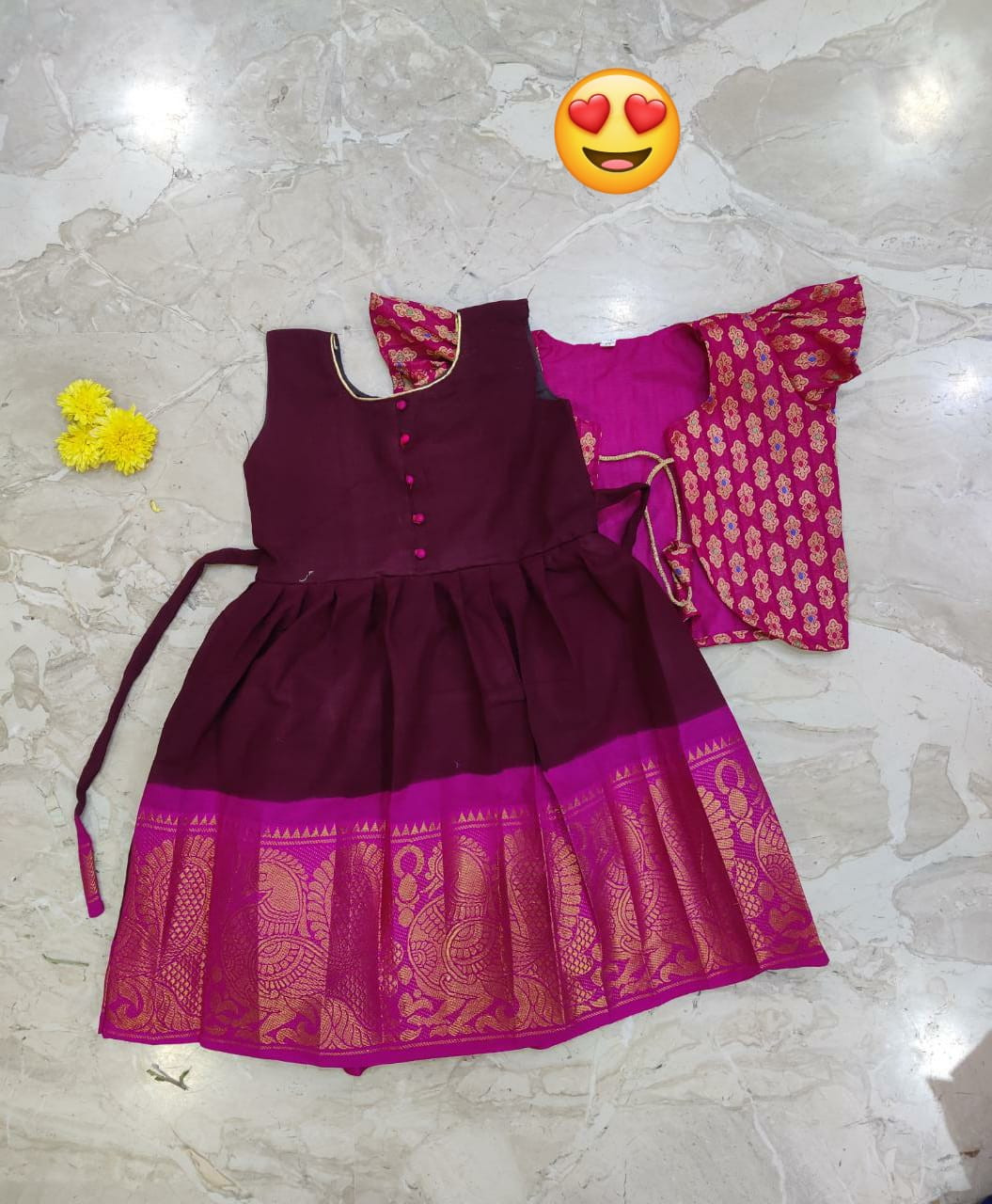 Cudnt get over Sungudi Dress 😍. Made this for my Daughter 👩‍👧Happy  Diwali 💫 | Designer anarkali dresses, Dress, Anarkali dress