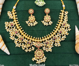 Girija  - Guttapusalu Necklace With Earrings