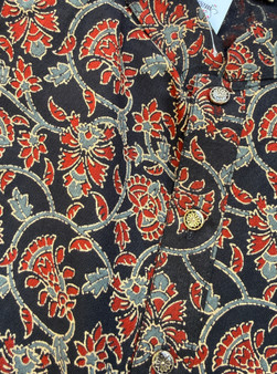 Vel  - Men's Cotton Kurta - Black  (38, 40, 42 & 44) - Long