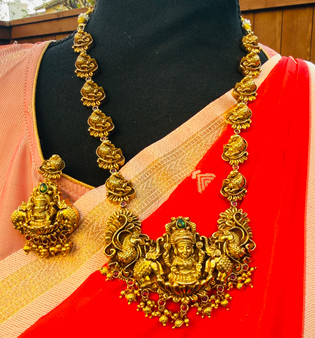 Pranavi - Bridal Nagas Antique Necklace