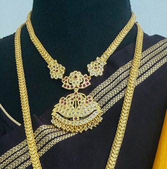 Satya Sree - Aim Pon Necklace Set - 4 Piece