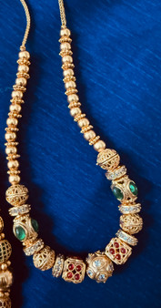 Abinaya - Nagasu Style Beads Necklace