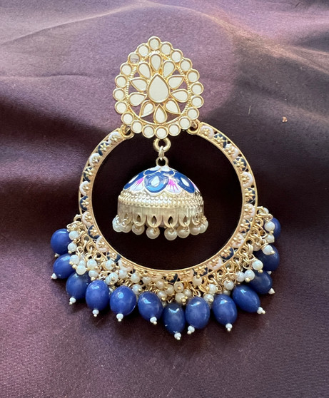 Big Board Chandbali Earrings