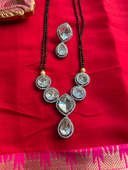 Simple Mangalsutra Necklace sets - Temple Style