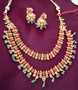 Ragavi  - Double layered Coral Antique  Necklace
