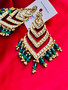 Long Bali  Kundhan Earrings