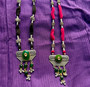 Vyshu -  Stylish Oxidized Silver Necklace set