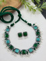 Adhira - Silver Look Alike Oxidized Silver Necklace set