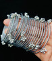 Chimayi - German Silver Ghungroo Thin Bangles