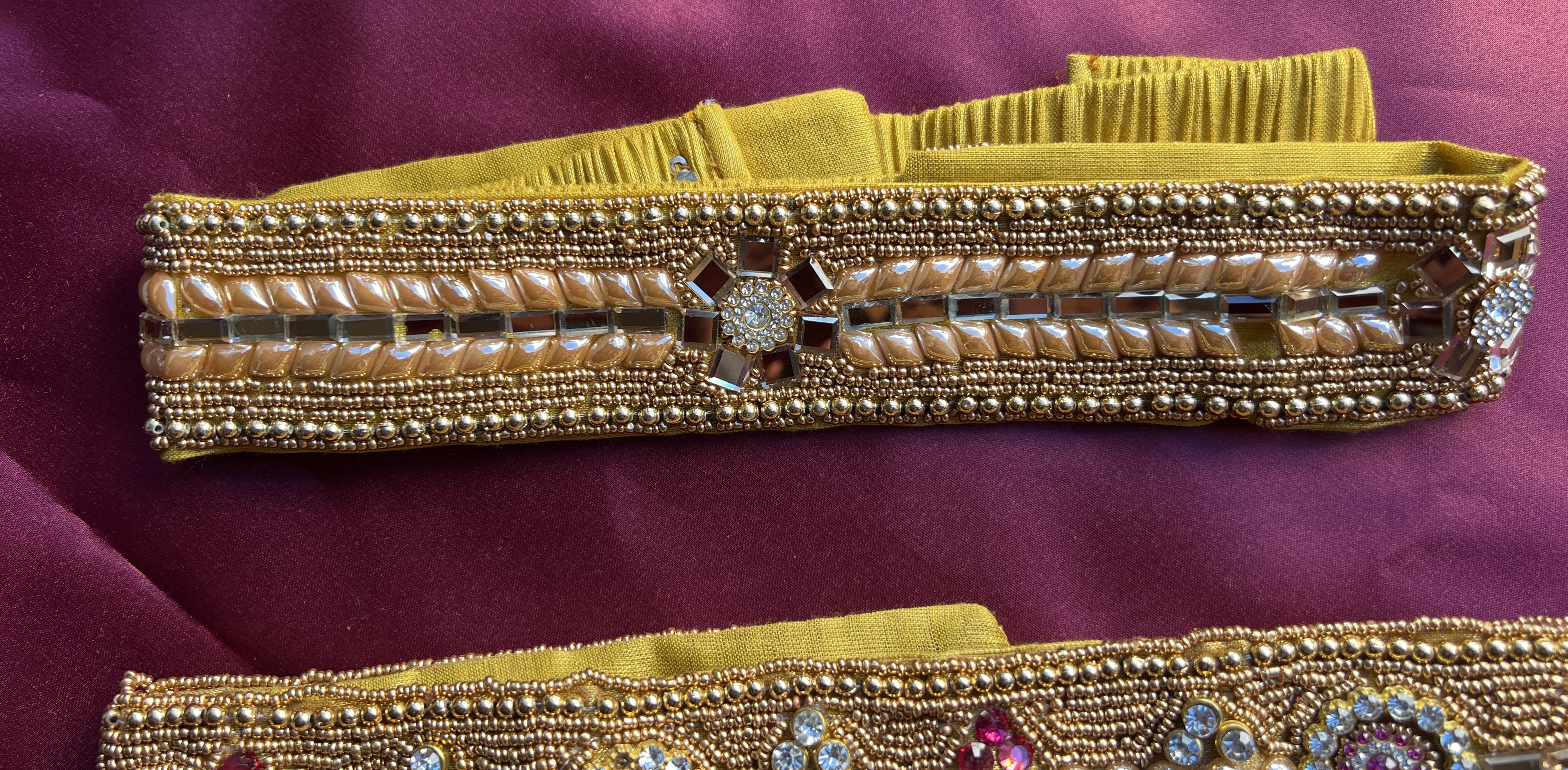 New Fancy Premium Quality Traditional Fabric Val Work Adjustable Waist Belt  Kamarbandh for Women hip belt