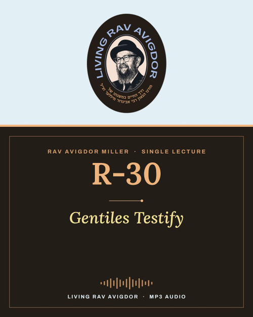 Rav Avigdor Miller lecture R-30 – Gentiles Testify (MP3)