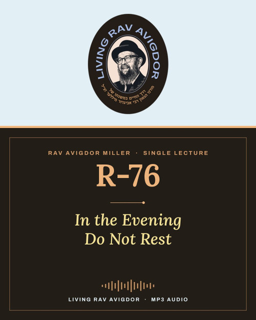 Rav Avigdor Miller lecture R-76 – In the Evening Do Not Rest (MP3)