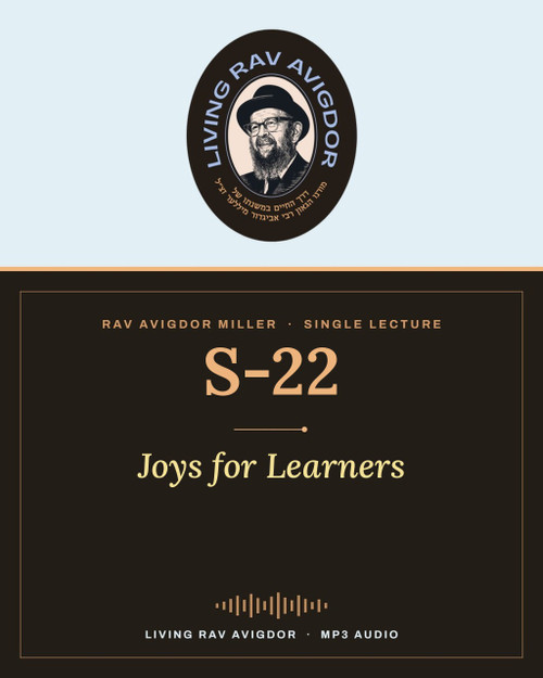 Rav Avigdor Miller lecture S-22 – Joys for Learners (MP3)