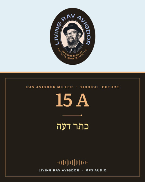 Rav Avigdor Miller MP3 lecture cover