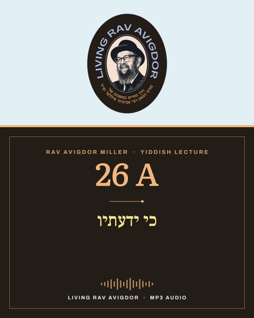 Rav Avigdor Miller MP3 lecture cover