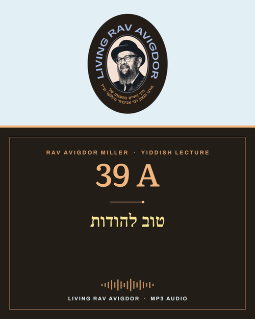 Rav Avigdor Miller MP3 lecture cover