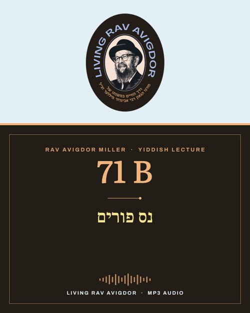 Rav Avigdor Miller MP3 lecture cover