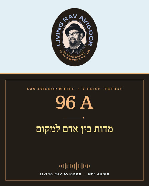 Rav Avigdor Miller MP3 lecture cover