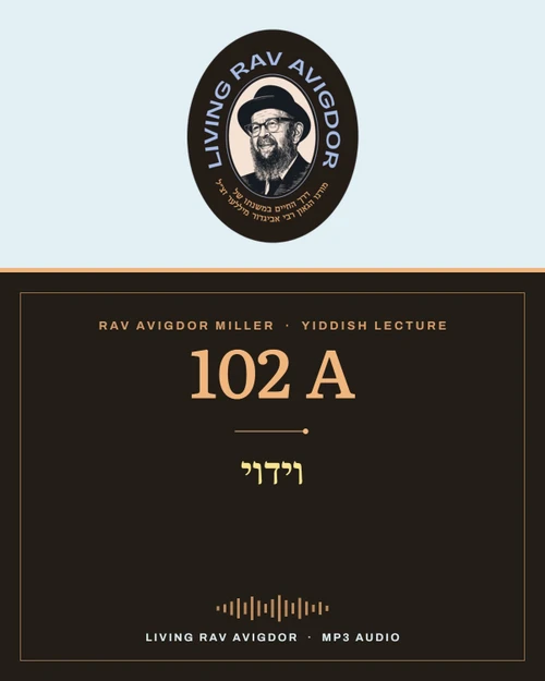 Rav Avigdor Miller MP3 lecture cover